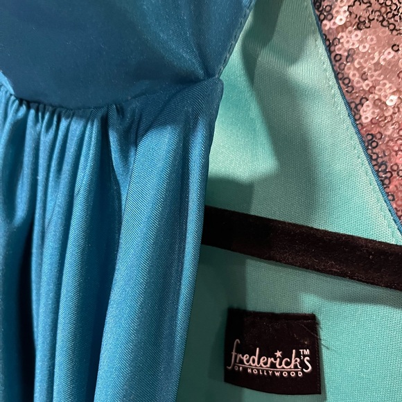 Frederick's of Hollywood Blue Sequin Dress - Picture 3 of 6